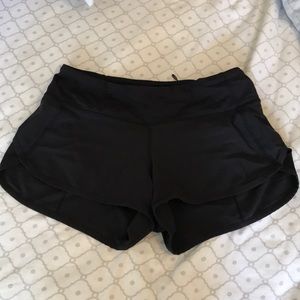 Black Lululemon Speed Shorts